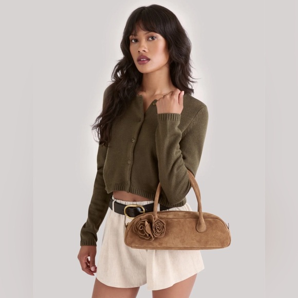 Brand New! Anthropologie Dolce Vita Boracay Shoulder Bag Brown Suede - $228 - Picture 6 of 13